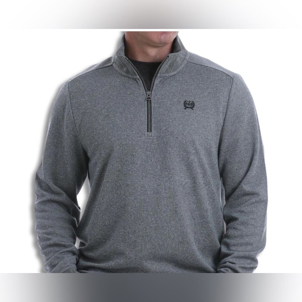 Cinch 1/4 Zip Fleece Pullover Sweater Mens SZ L